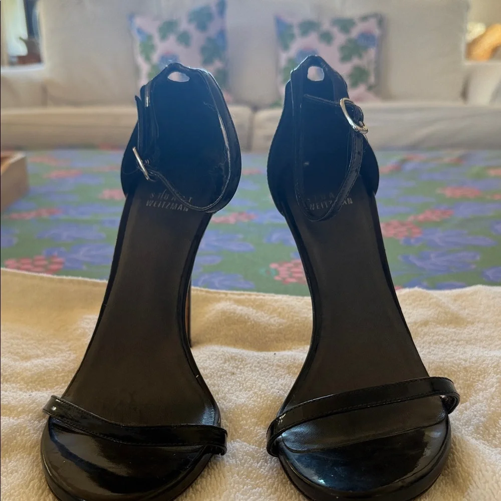 Stuart Weitzman Black Patent Heels - Picture 2 of 8